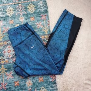 Nike Blue Black Legging XS